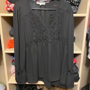 Black lacy shirt